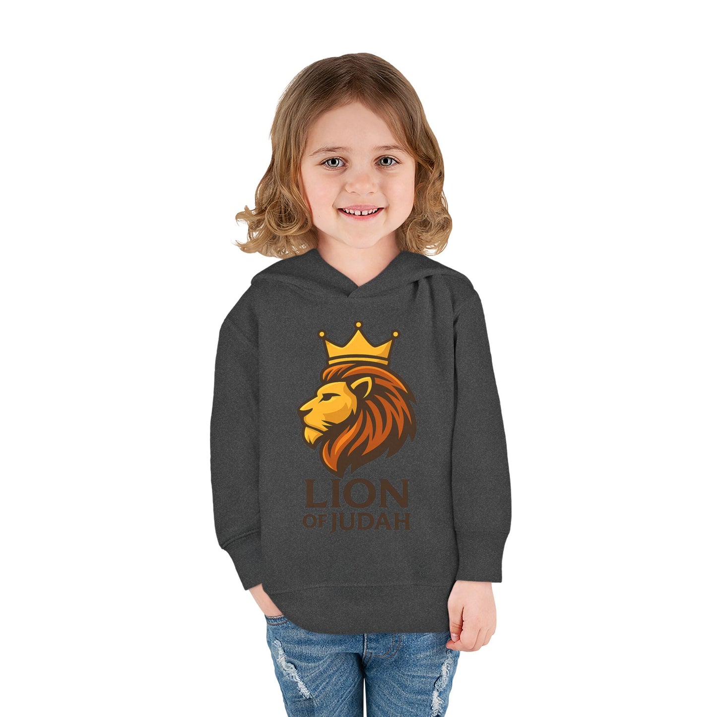 Lion of Judah Toddler Hoodie — Crowned Lion Kids Pullover