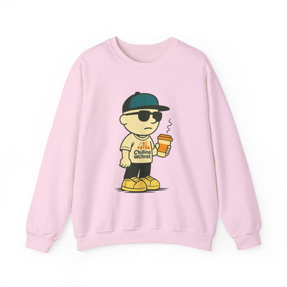 Cool Casual Crewneck Sweatshirt for Everyday Comfort, Streetwear Outfit, Gift for Teens, Cozy Layering, Unisex Style