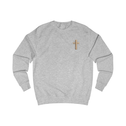 Stay Lit in Christ Sweatshirt – Christian Cross Faith Crewneck