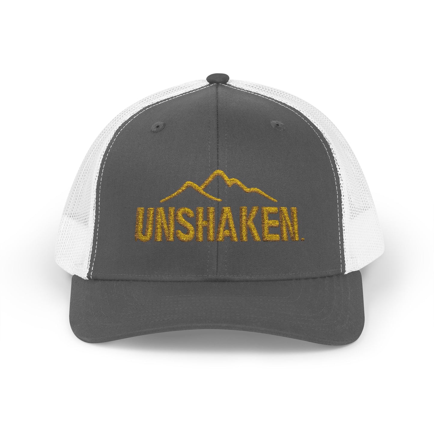 Unshaken Snapback Trucker Cap, Cool Baseball Hat, Perfect Gift for Outdoors Lovers, Adjustable Hat for All Seasons, Motivational [...]