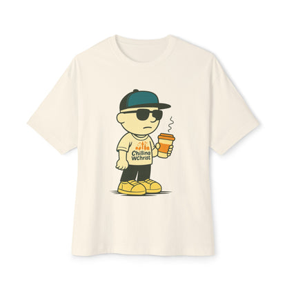 Cool Character Relaxed Tee, Unisex Graphic Shirt, Oversized Casual Wear, Streetwear Style, Funny Gift