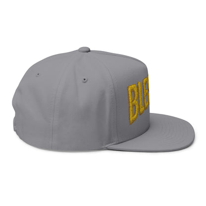 Blessed Flat Bill Cap - Stylish Embroidered Snapback Hat for Casual Wear, Gift Idea for Birthdays, Graduations, Holidays, Sports