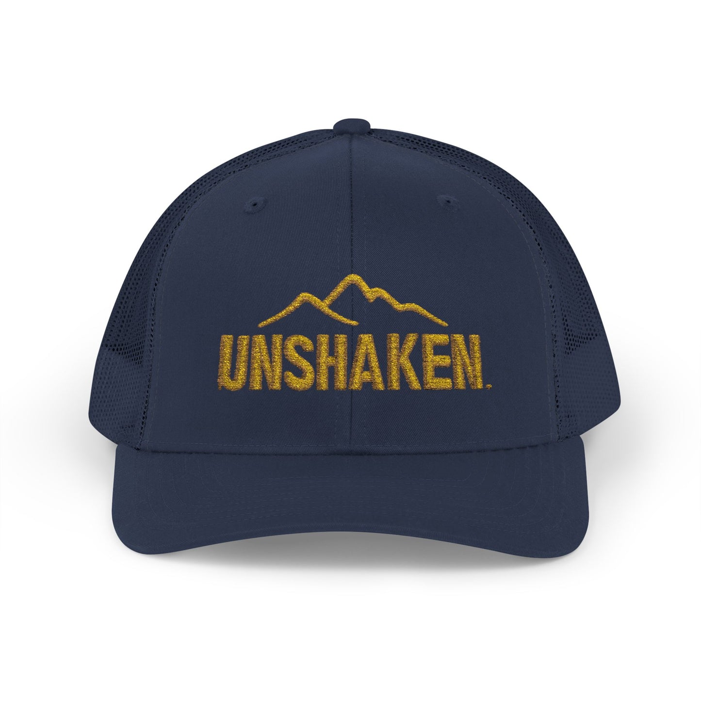 Unshaken Snapback Trucker Cap, Cool Baseball Hat, Perfect Gift for Outdoors Lovers, Adjustable Hat for All Seasons, Motivational [...]