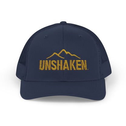 Unshaken Snapback Trucker Cap, Cool Baseball Hat, Perfect Gift for Outdoors Lovers, Adjustable Hat for All Seasons, Motivational [...]