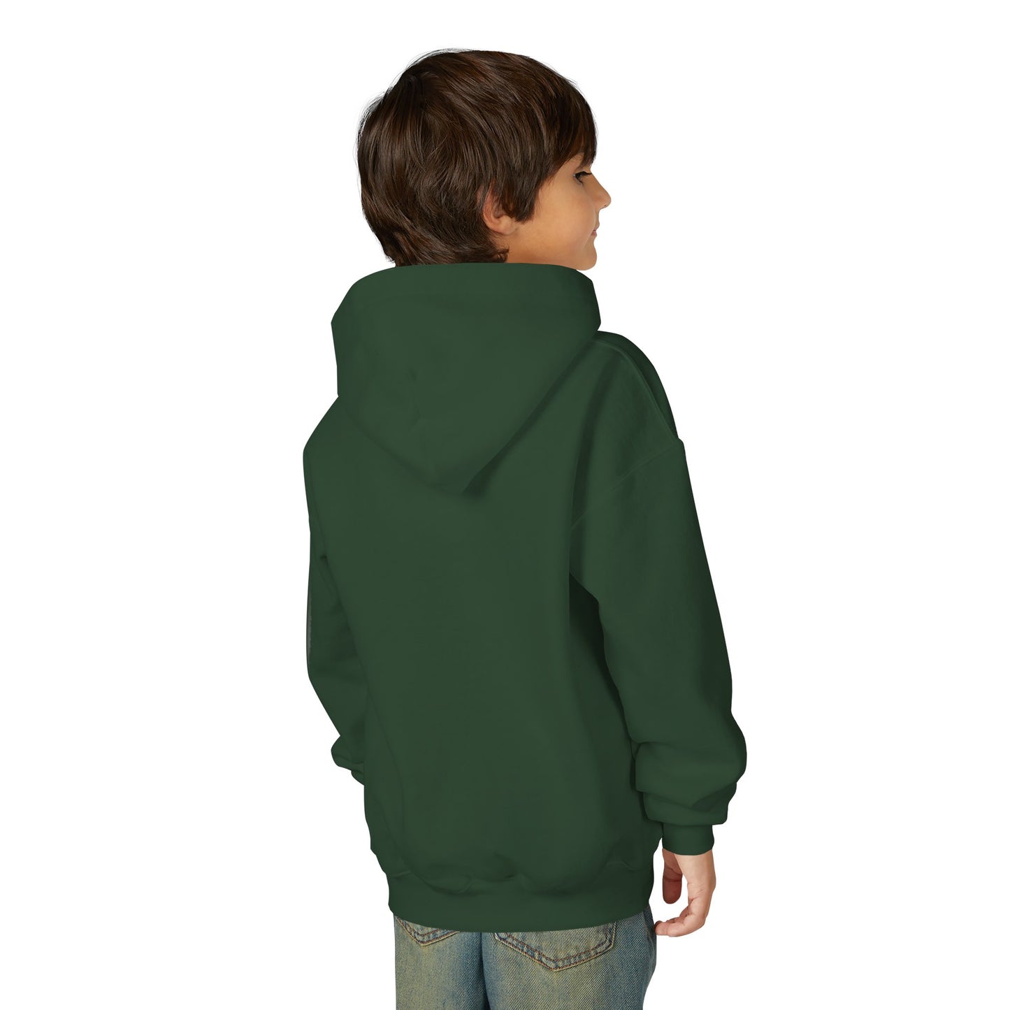Chilling WChrist Youth Hooded Sweatshirt - Perfect for Christmas, Cozy Vibes, Gift for Kids, Festive Wear, Fun Casual Style