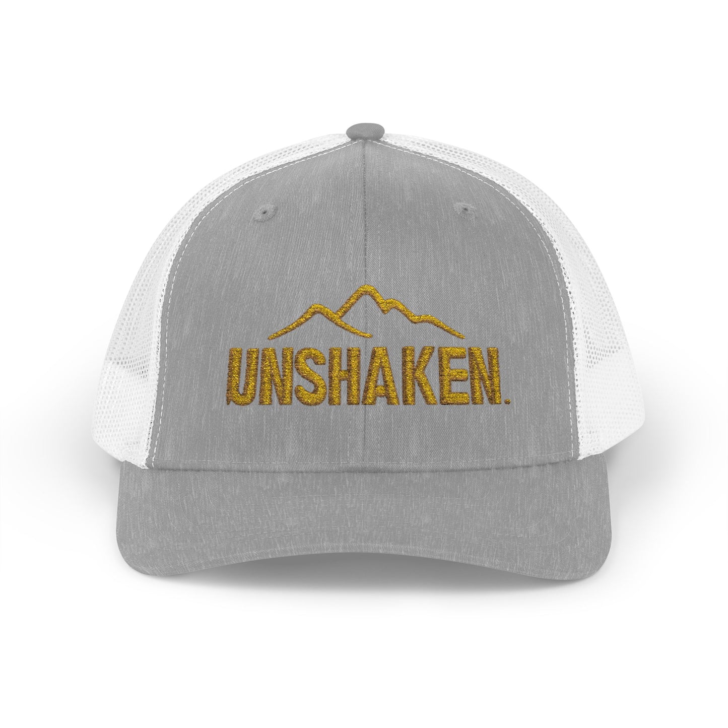 Unshaken Snapback Trucker Cap, Cool Baseball Hat, Perfect Gift for Outdoors Lovers, Adjustable Hat for All Seasons, Motivational [...]