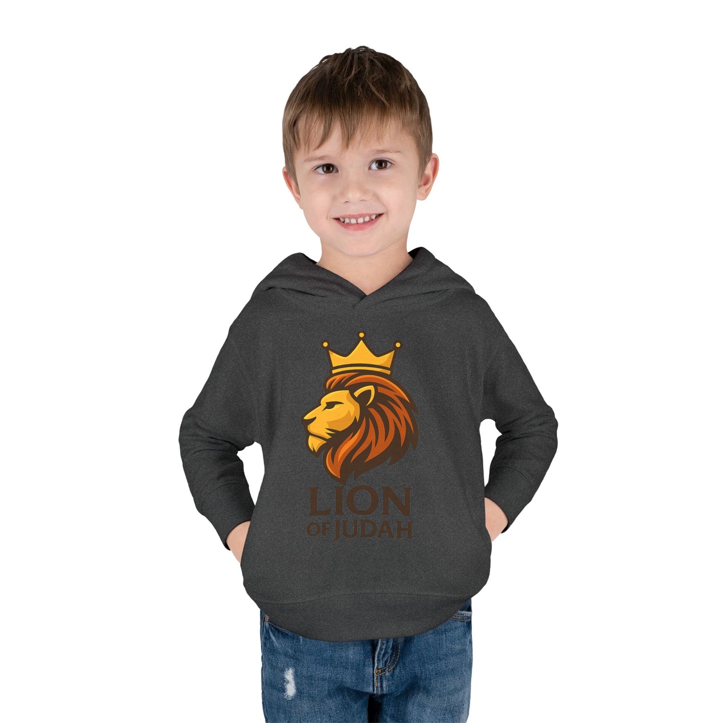 Lion of Judah Toddler Hoodie — Crowned Lion Kids Pullover