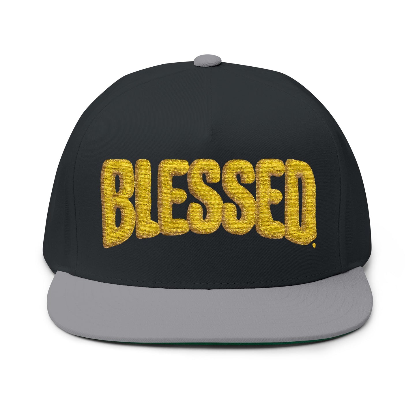 Blessed Flat Bill Cap - Stylish Embroidered Snapback Hat for Casual Wear, Gift Idea for Birthdays, Graduations, Holidays, Sports