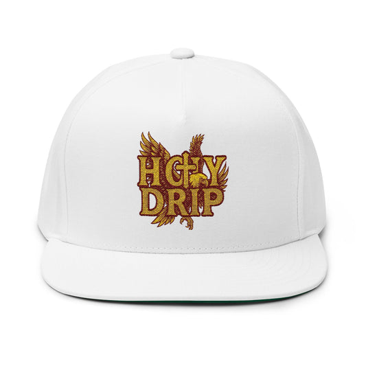 Stylish Embroidered Flat Bill Cap - HGTY DRIP, Urban Fashion, Streetwear Accessories, Gift for Trendsetters, Summer Essentials, [...]