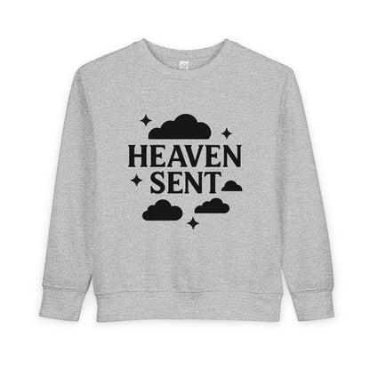 Heaven Sent Toddler Sweatshirt, Cute Kids Apparel, Cozy Kids Gift, Baby Shower, Toddler Clothing, Childrens Wear