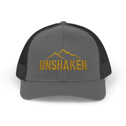 Unshaken Snapback Trucker Cap, Cool Baseball Hat, Perfect Gift for Outdoors Lovers, Adjustable Hat for All Seasons, Motivational [...]