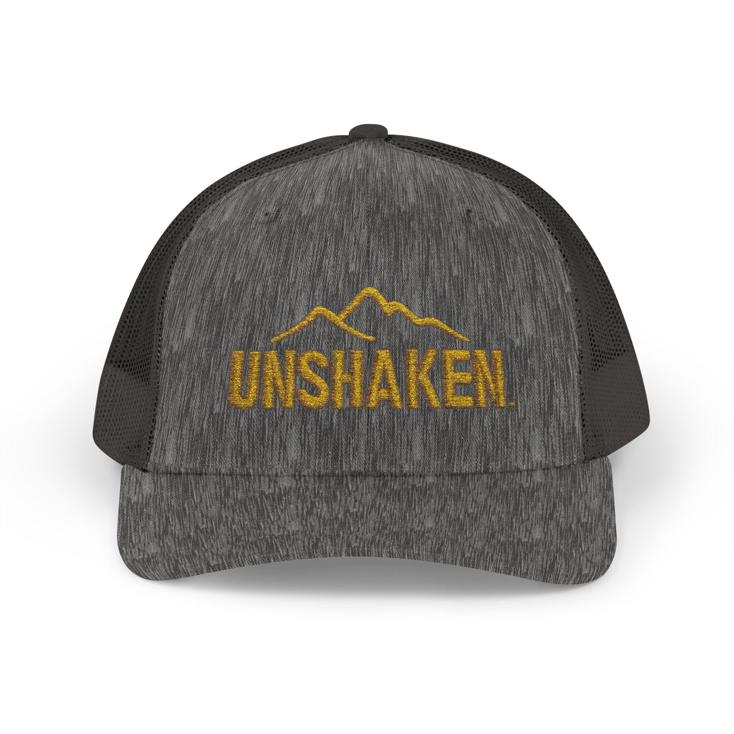 Unshaken Snapback Trucker Cap, Cool Baseball Hat, Perfect Gift for Outdoors Lovers, Adjustable Hat for All Seasons, Motivational [...]