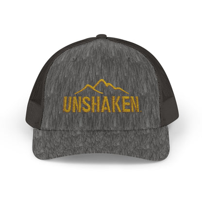 Unshaken Snapback Trucker Cap, Cool Baseball Hat, Perfect Gift for Outdoors Lovers, Adjustable Hat for All Seasons, Motivational [...]