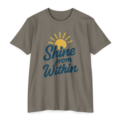 Shine from Within T-Shirt, Motivational Tee, Unisex Graphic Shirt, Inspirational Apparel, Positive Vibes Clothing
