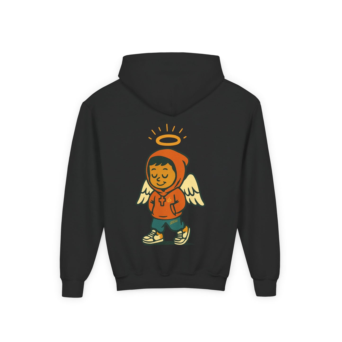 Youth Hooded Sweatshirt with Chilling WChrist Design | Fun and Comfy Apparel for Kids | Perfect for Gifts, Casual Wear