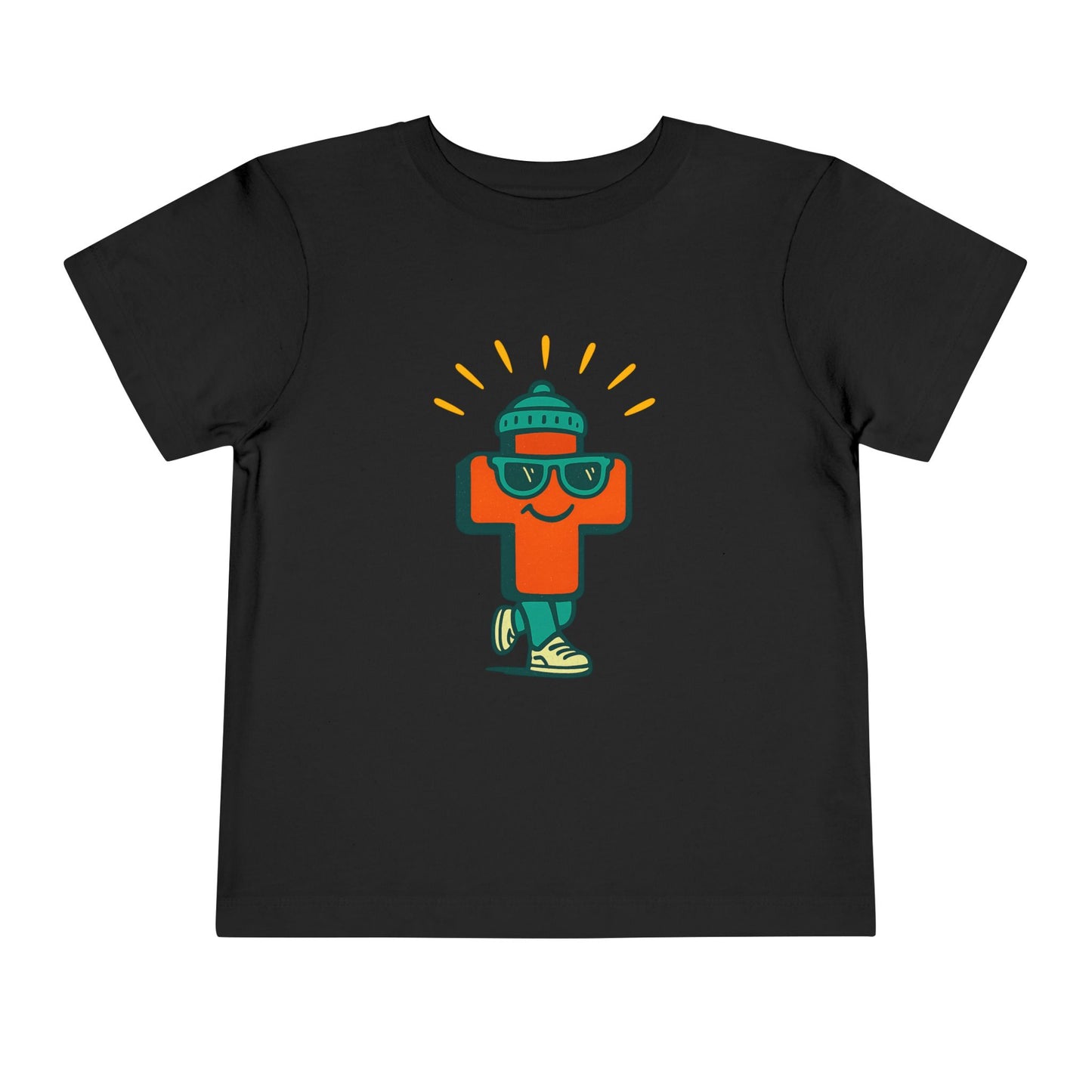 Playful Toddler Tee with Cool Character Design, Kids Summer Shirt, Fun Childrens Clothing, Cute Gift for Toddlers, Playtime Outfit