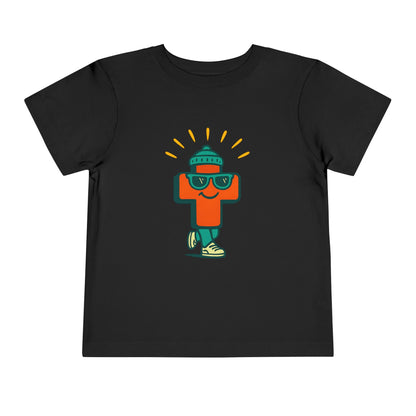 Playful Toddler Tee with Cool Character Design, Kids Summer Shirt, Fun Childrens Clothing, Cute Gift for Toddlers, Playtime Outfit
