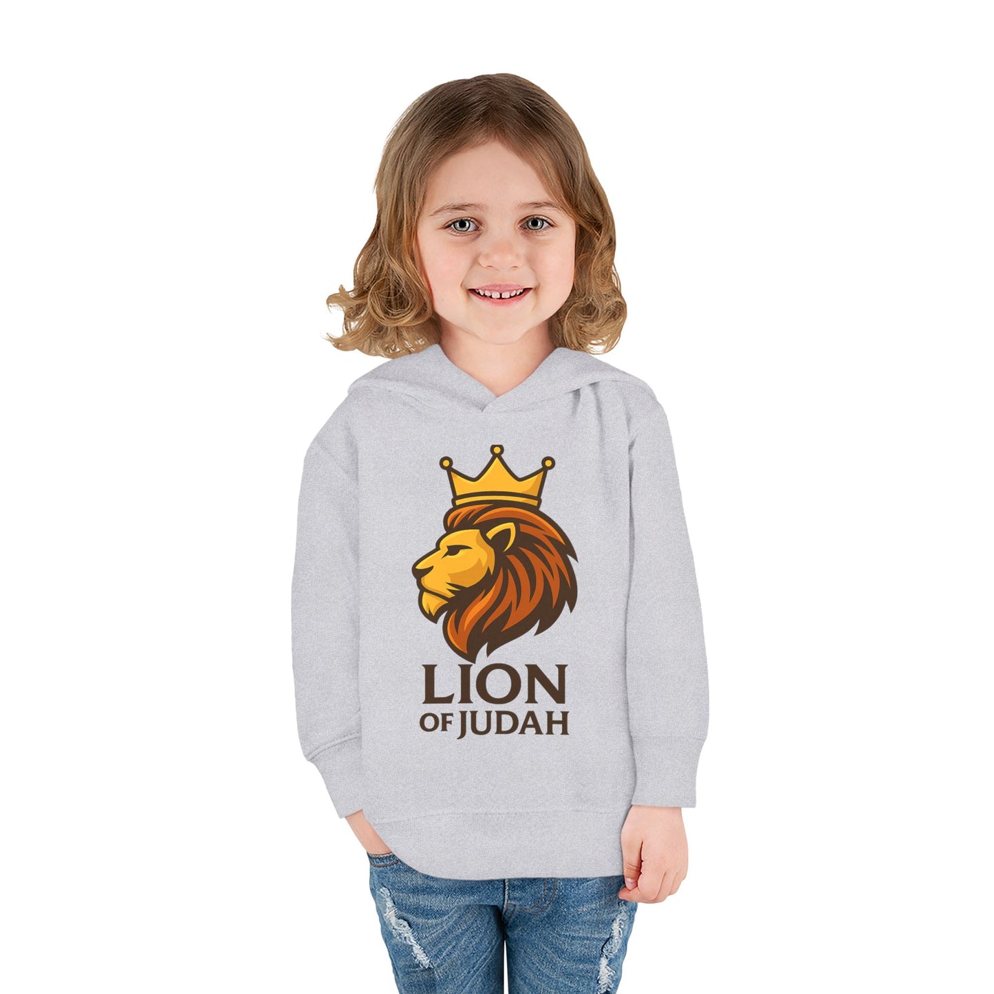 Lion of Judah Toddler Hoodie — Crowned Lion Kids Pullover