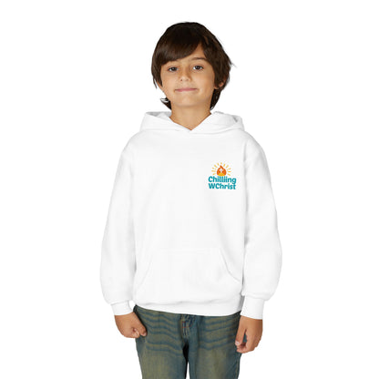 Youth Hooded Sweatshirt with Chilling WChrist Design | Fun and Comfy Apparel for Kids | Perfect for Gifts, Casual Wear