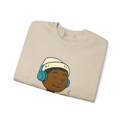 Chilling WChrist Crewneck Sweatshirt - Cozy Unisex Pullover, Holiday Gift, Sweatshirt for Christmas, Relaxed Casual Wear, Fun Winter Apparel