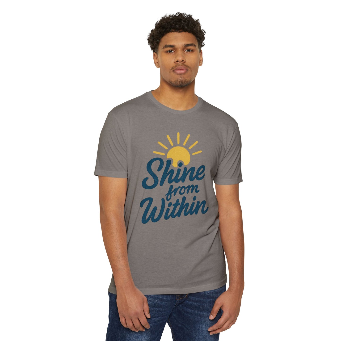 Shine from Within T-Shirt, Motivational Tee, Unisex Graphic Shirt, Inspirational Apparel, Positive Vibes Clothing