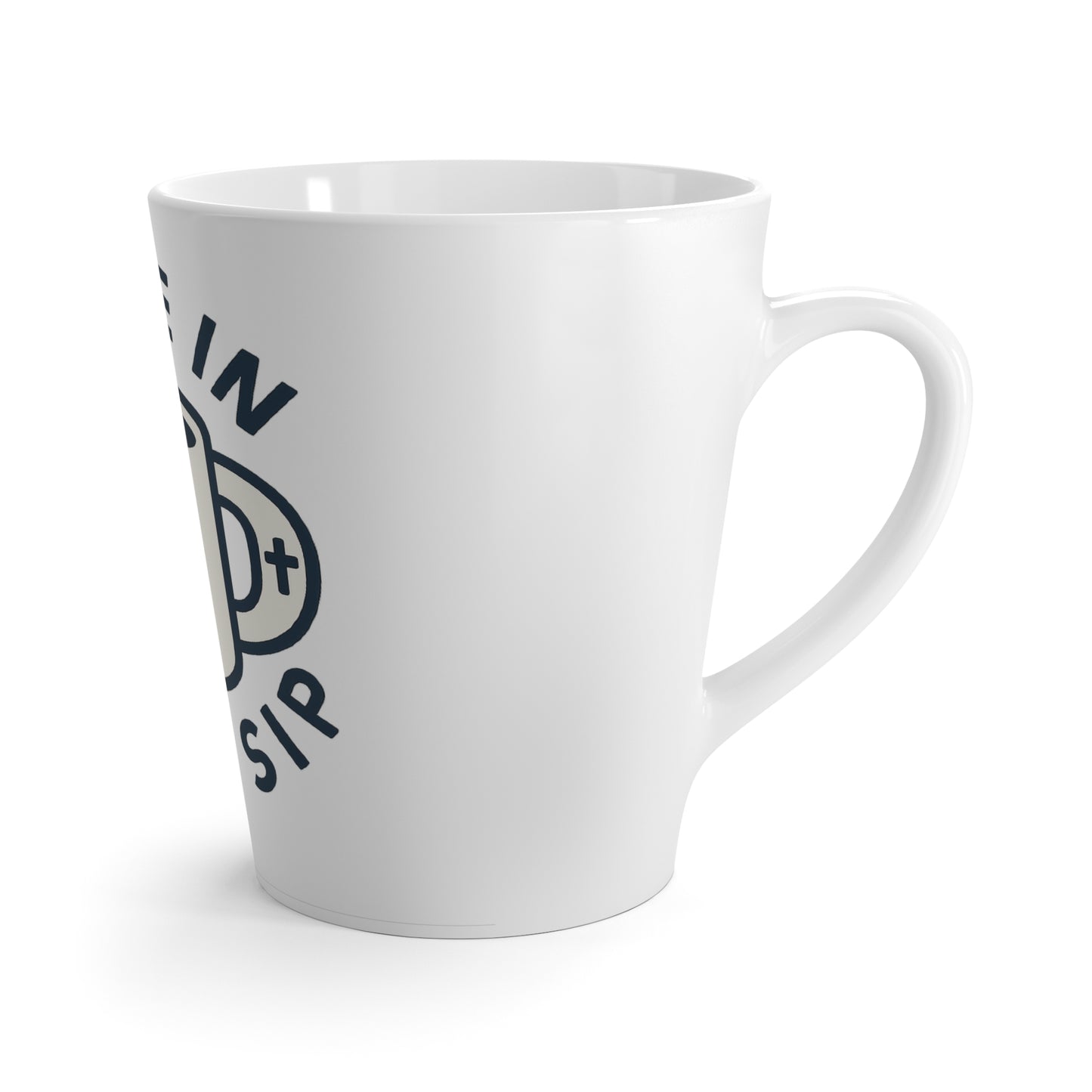 Inspirational Latte Mug - Grace in Every Sip, Coffee Lover Gift, Motivational Drinkware, Home Office Decor, Daily Uplift