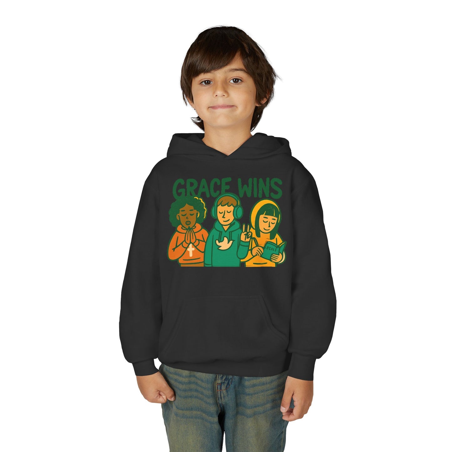 Youth Heavy Blend Hooded Sweatshirt