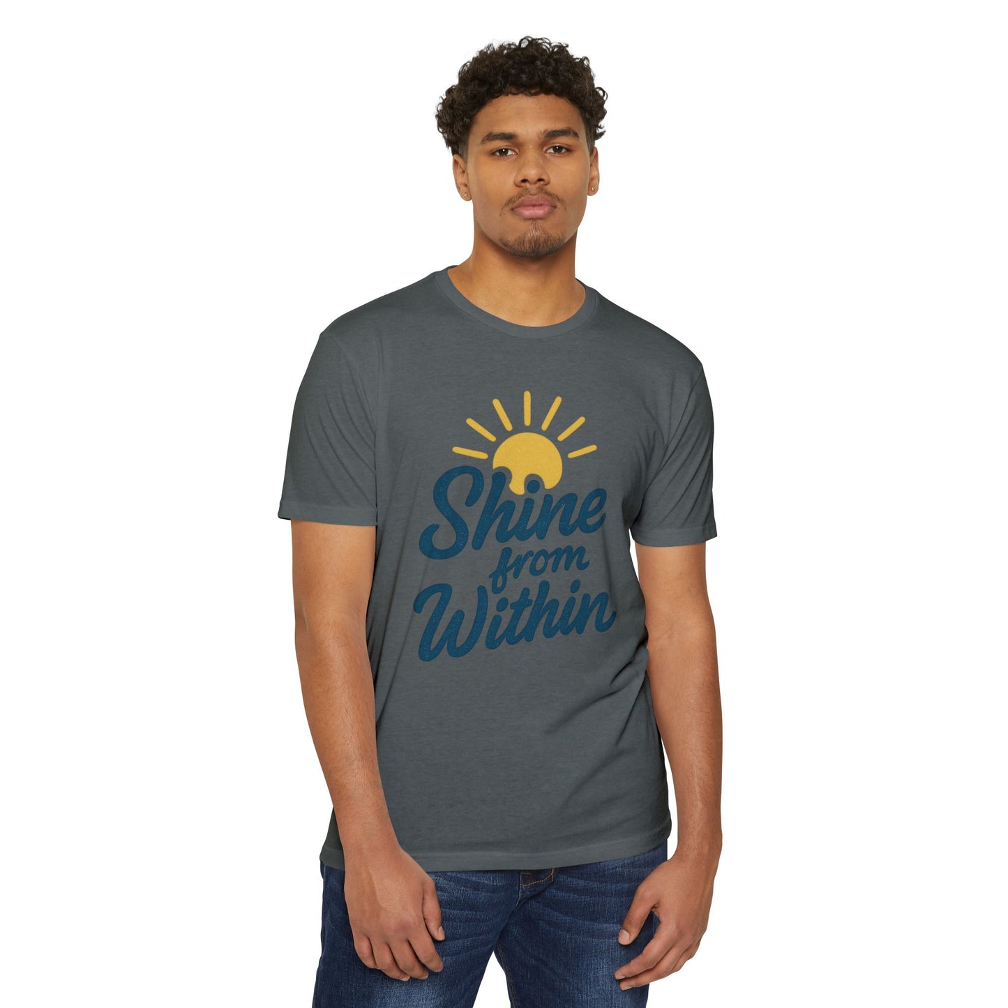 Shine from Within T-Shirt, Motivational Tee, Unisex Graphic Shirt, Inspirational Apparel, Positive Vibes Clothing