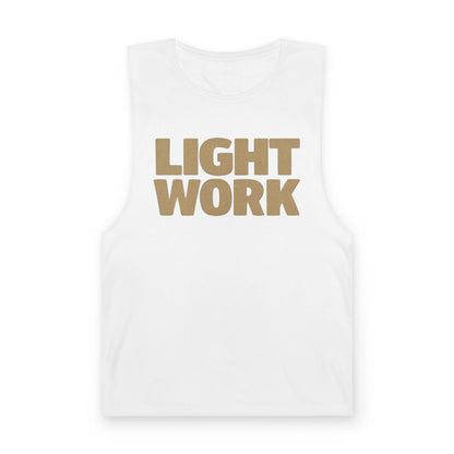 Light Work Unisex Tank Top, Inspirational Workout Shirt, Faith-Based Gym Apparel, Motivational Fitness Wear, Summer Activewear
