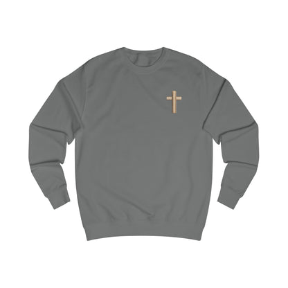 Stay Lit in Christ Sweatshirt – Christian Cross Faith Crewneck