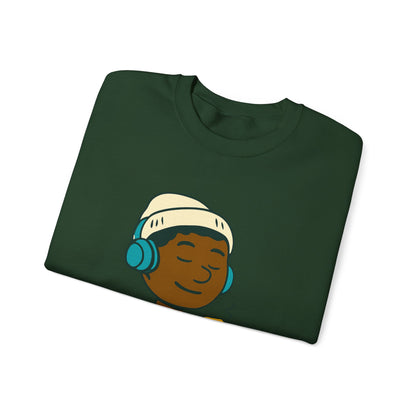 Chilling WChrist Crewneck Sweatshirt - Cozy Unisex Pullover, Holiday Gift, Sweatshirt for Christmas, Relaxed Casual Wear, Fun Winter Apparel