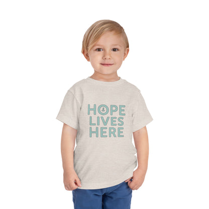 Hope Lives Here Toddler Short Sleeve Tee, Inspirational Kids T-Shirt, Gift for Toddler, Toddler Apparel, Motivational Shirt, Baby [...]