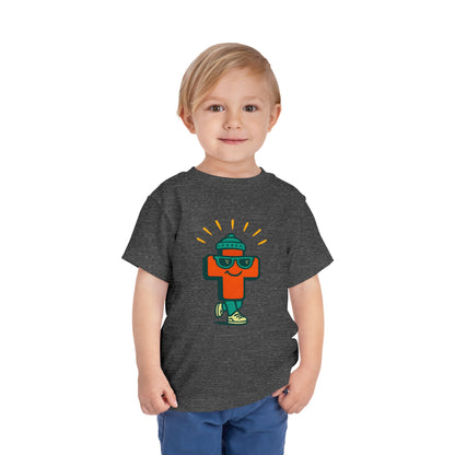 Playful Toddler Tee with Cool Character Design, Kids Summer Shirt, Fun Childrens Clothing, Cute Gift for Toddlers, Playtime Outfit
