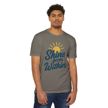 Shine from Within T-Shirt, Motivational Tee, Unisex Graphic Shirt, Inspirational Apparel, Positive Vibes Clothing