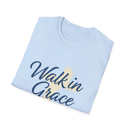 Inspirational Quote T-Shirt, Walk in Grace Tee, Live in Peace Shirt, Motivational Apparel, Gift for Her/Him