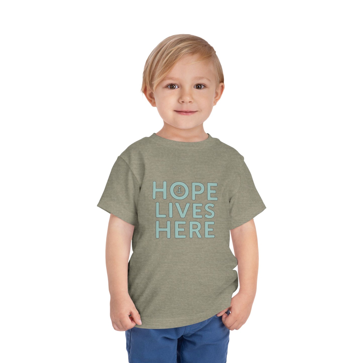 Hope Lives Here Toddler Short Sleeve Tee, Inspirational Kids T-Shirt, Gift for Toddler, Toddler Apparel, Motivational Shirt, Baby [...]