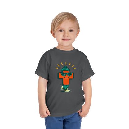 Playful Toddler Tee with Cool Character Design, Kids Summer Shirt, Fun Childrens Clothing, Cute Gift for Toddlers, Playtime Outfit