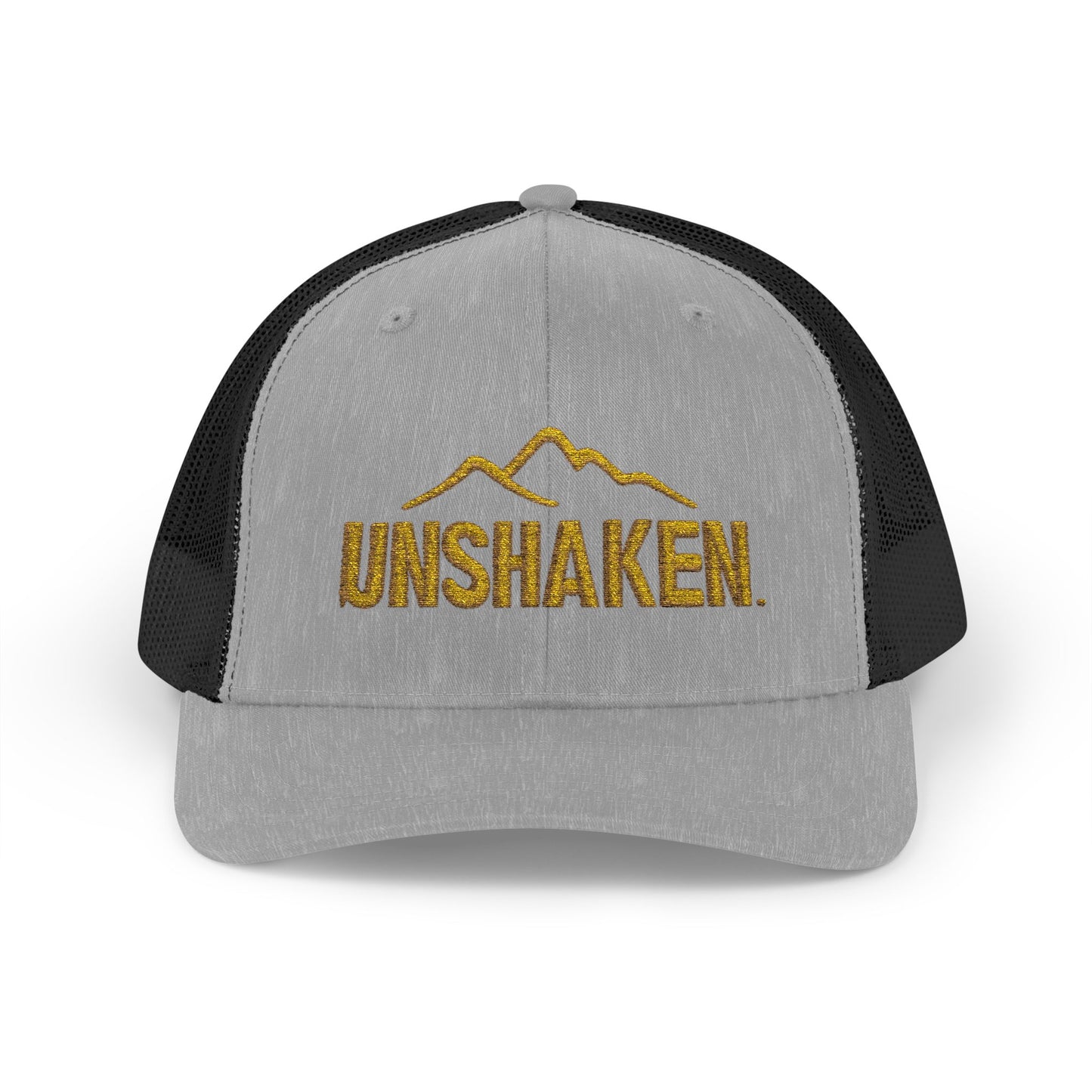 Unshaken Snapback Trucker Cap, Cool Baseball Hat, Perfect Gift for Outdoors Lovers, Adjustable Hat for All Seasons, Motivational [...]