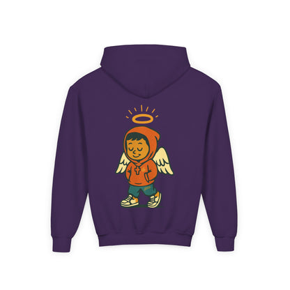 Youth Hooded Sweatshirt with Chilling WChrist Design | Fun and Comfy Apparel for Kids | Perfect for Gifts, Casual Wear