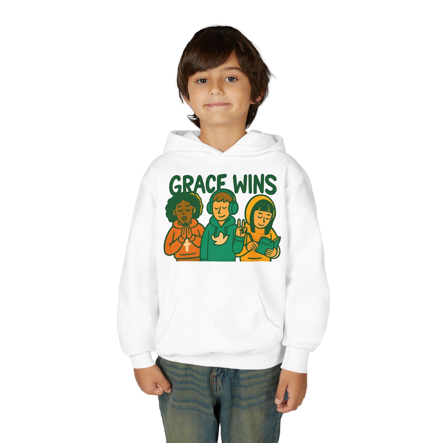 Youth Heavy Blend Hooded Sweatshirt