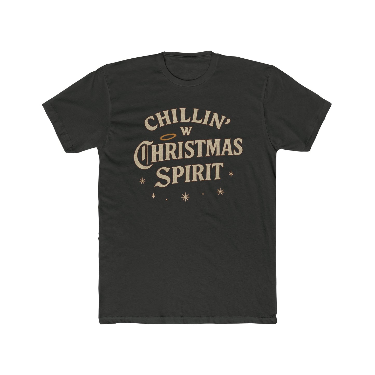 Christmas Tee – “Chillin' W Christmas Spirit” Retro Holiday Graphic Shirt