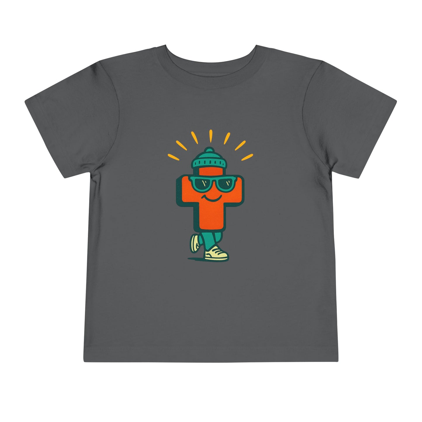 Playful Toddler Tee with Cool Character Design, Kids Summer Shirt, Fun Childrens Clothing, Cute Gift for Toddlers, Playtime Outfit