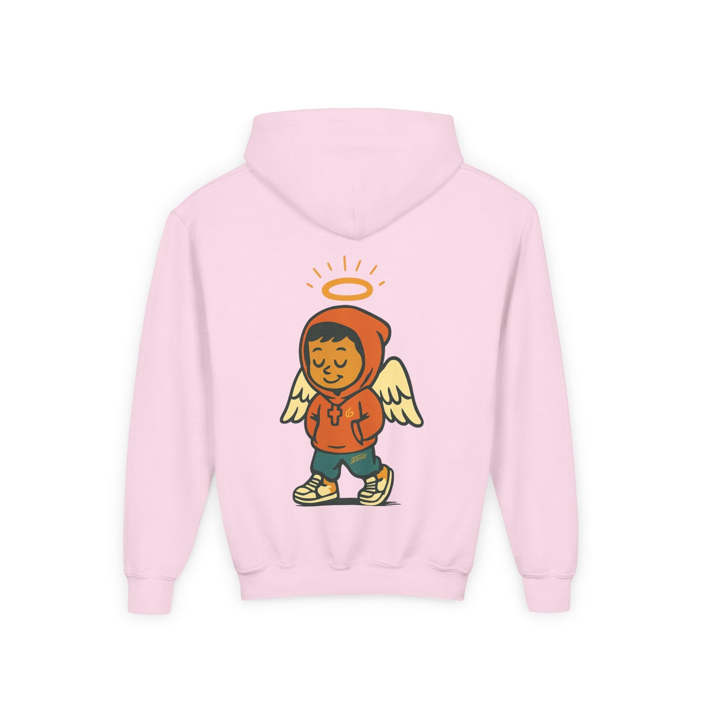 Youth Hooded Sweatshirt with Chilling WChrist Design | Fun and Comfy Apparel for Kids | Perfect for Gifts, Casual Wear