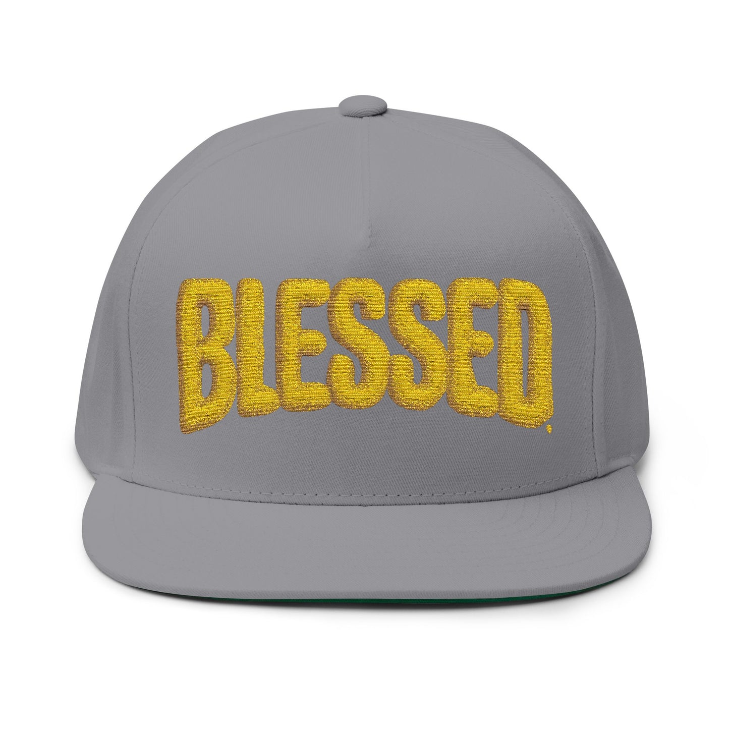 Blessed Flat Bill Cap - Stylish Embroidered Snapback Hat for Casual Wear, Gift Idea for Birthdays, Graduations, Holidays, Sports