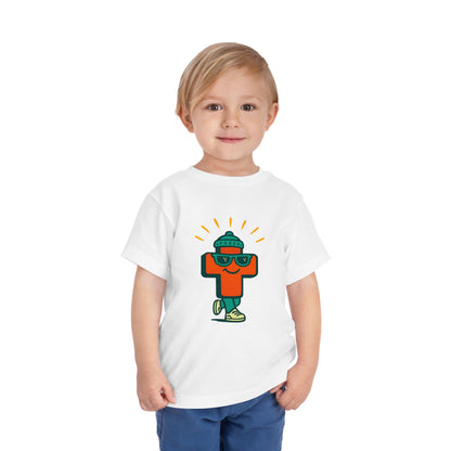 Playful Toddler Tee with Cool Character Design, Kids Summer Shirt, Fun Childrens Clothing, Cute Gift for Toddlers, Playtime Outfit
