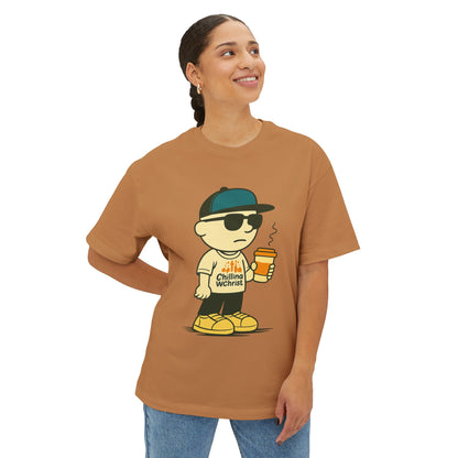 Cool Character Relaxed Tee, Unisex Graphic Shirt, Oversized Casual Wear, Streetwear Style, Funny Gift