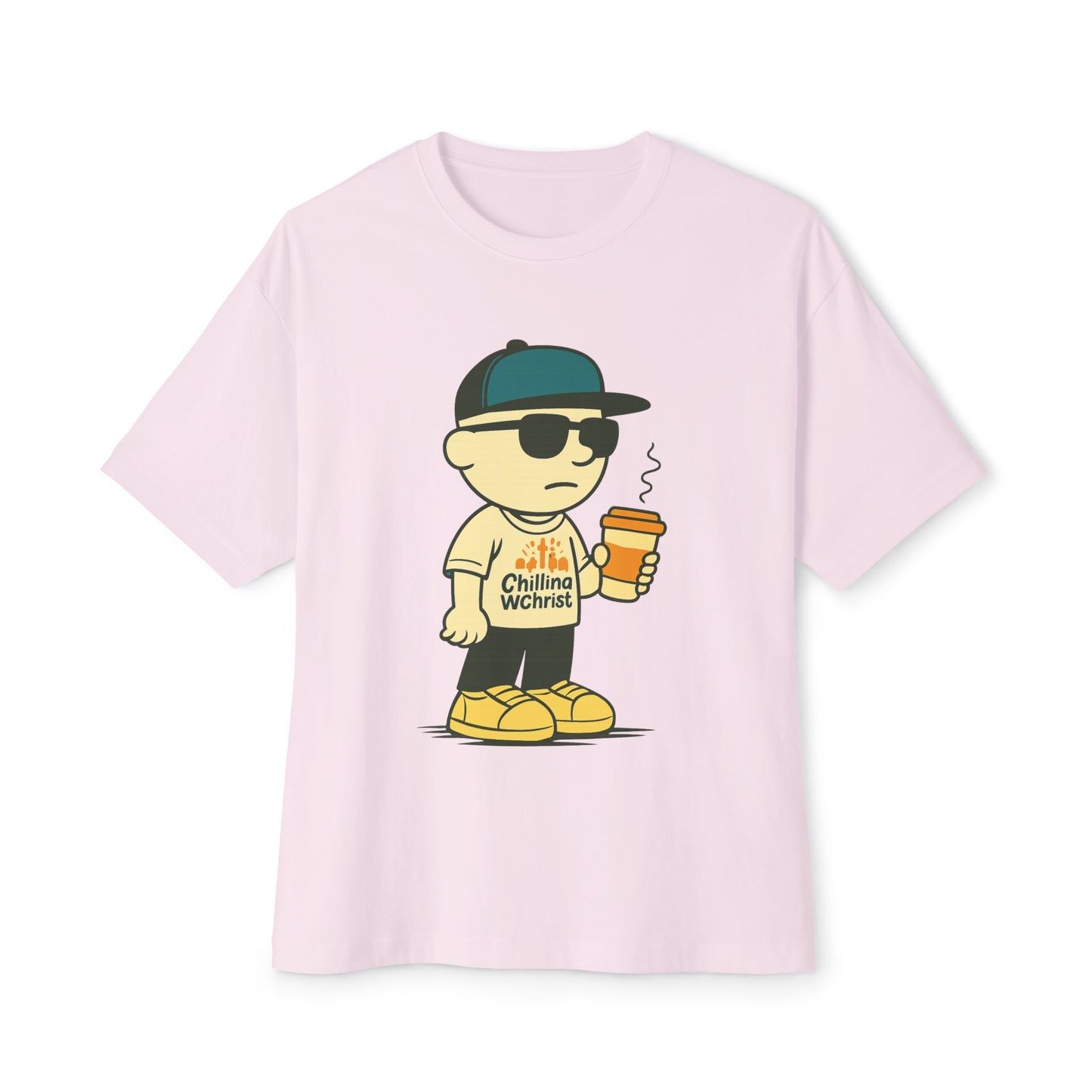 Cool Character Relaxed Tee, Unisex Graphic Shirt, Oversized Casual Wear, Streetwear Style, Funny Gift