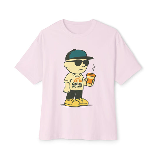 Cool Character Relaxed Tee, Unisex Graphic Shirt, Oversized Casual Wear, Streetwear Style, Funny Gift