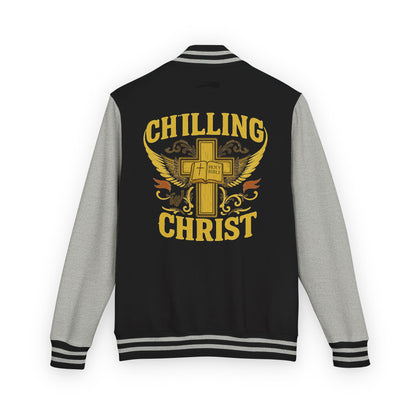 Unisex Heavyweight Letterman Jacket, Classic Varsity Style, Casual Wear, Gift for Graduates, Sports Team Jacket, Celebration Apparel, [...]