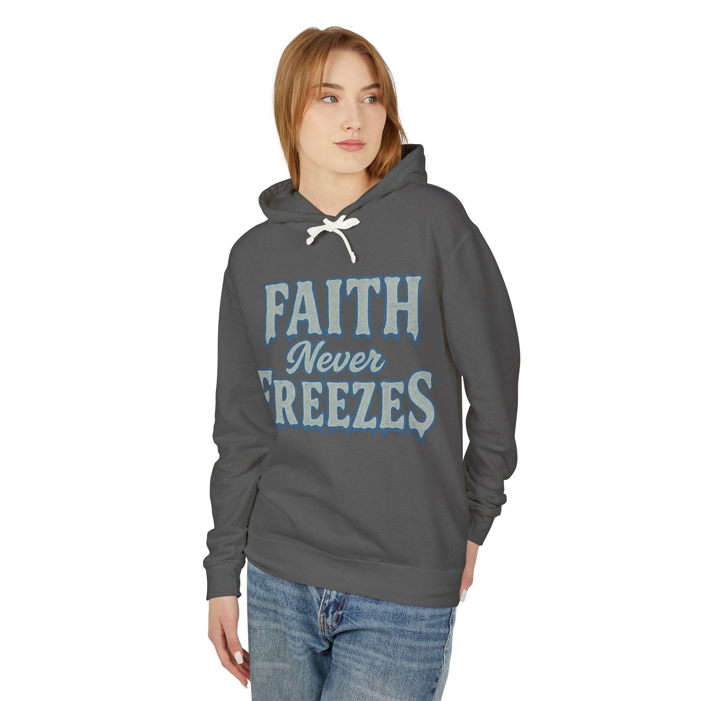 Faith Never Freezes Hoodie — Inspirational Christian Pullover